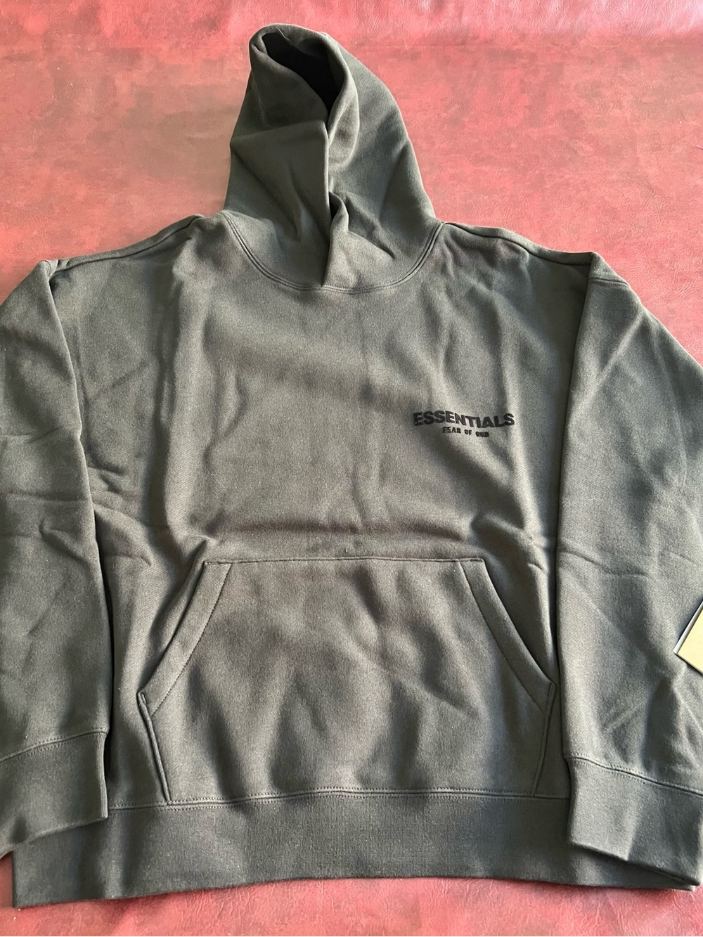 ESSENTIALS Men’s Black Logo Hoodie